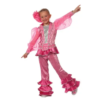 Mama Mia Rosa Barn Maskeraddräkt - 7-8 år