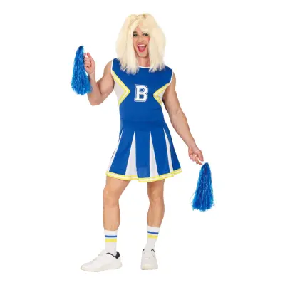 Manlig Cheerleader Maskeraddräkt - Large
