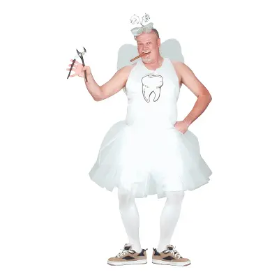 Manlig Tandfé Maskeraddräkt - One size