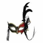 Maskeradbal Mask med Fjädrar - One size