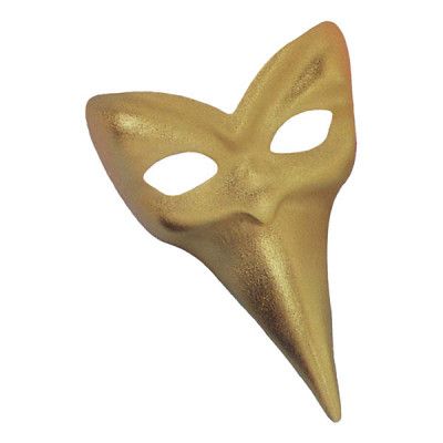 Maskeradbalsmask Guld - One size