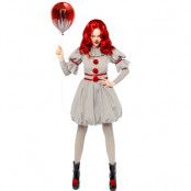 Maskeraddräkt Clown"IT"Dam L