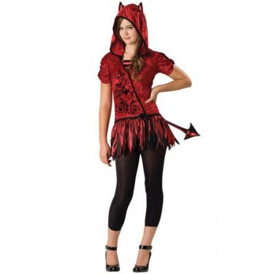 Maskeraddräkt Djävulstunika XS Teen