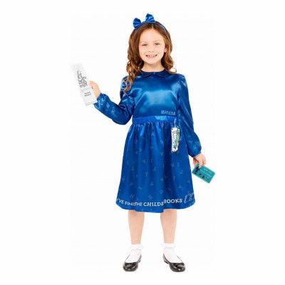Matilda Classic Blå Klänning Barn Maskeraddräkt - Large