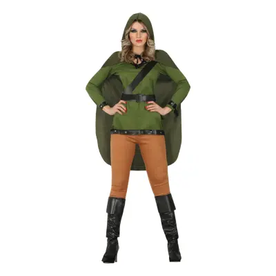 Medeltida Bågskytt Dam Maskeraddräkt - Medium