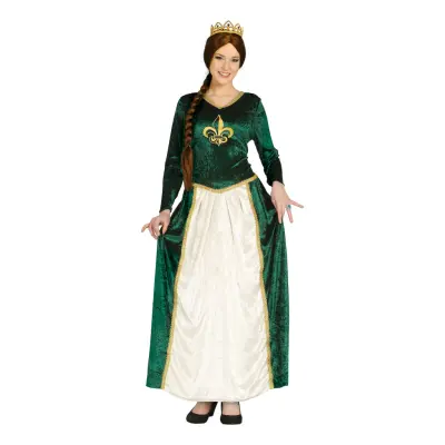 Medeltida Drottning Maskeraddräkt - X-Large