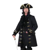 Medeltida Kappa Herr Svart Deluxe - Medium