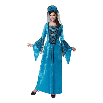Medeltids Prinsessa Maskeraddräkt - One size