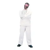 Mentalpatient med Munkavle Maskeraddräkt - One size