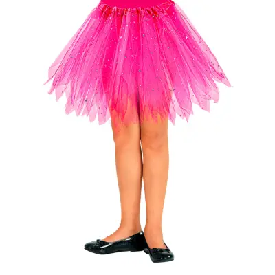 Tyllkjol Barn Glittrande Rosa - One size