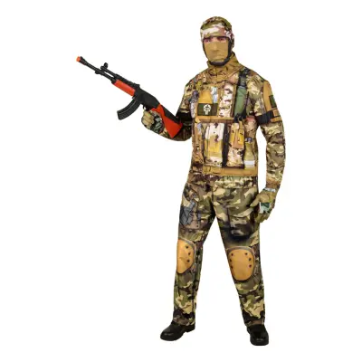 Militär Kamouflage Maskeraddräkt - X-Large