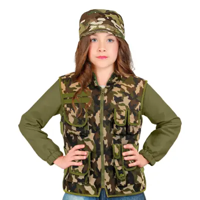 Militär Väst Kamouflage för Barn - X-Large
