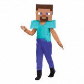 Minecraft Steve Barn Maskeraddräkt - Small