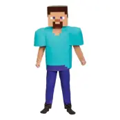 Minecraft Steve Deluxe Barn Maskeraddräkt - Medium