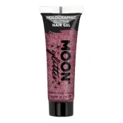 Moon Creations Holografiskt Glitter Hårgel - Rosa
