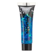 Moon Creations Iridescent Chunky Glitter Gel - Blå