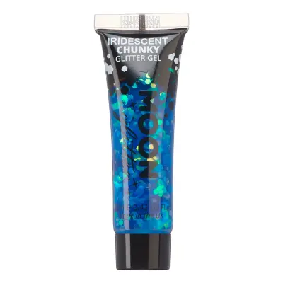 Moon Creations Iridescent Chunky Glitter Gel - Blå