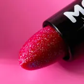 Moon Creations Iridescent Glitter Lipstick - Cherry