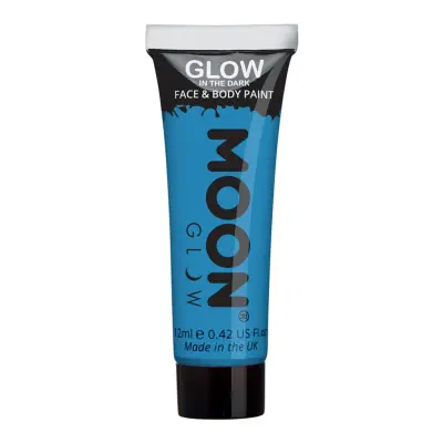 Moon Creations Självlysande Ansikts-&Kroppsfärg - Blå