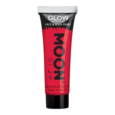 Moon Creations Självlysande Ansikts-&Kroppsfärg - Röd