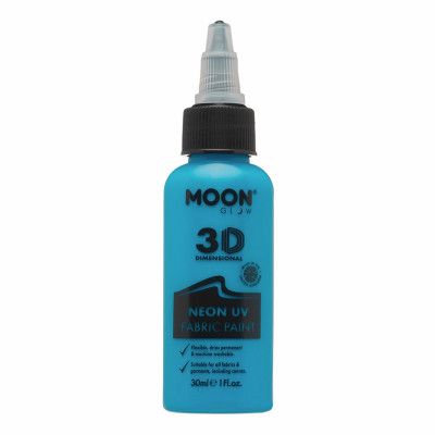 Moon Creations UV Neon Textilfärg - 30 ml Blå