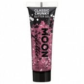 Moon kroppsglitter i gel, chunky 12 ml Rosa