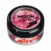 Moon kroppsglitter, iriserande chunky 5g Röd