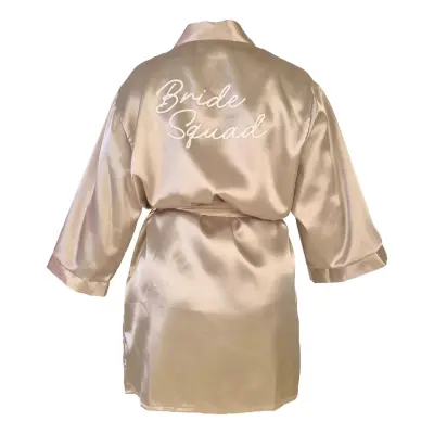 Morgonrock Bride Squad Créme - One size