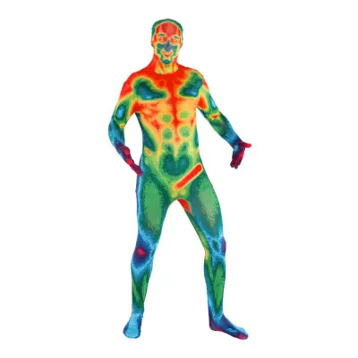 Infraröd Morphsuit Maskeraddräkt - Large