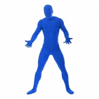 Morphsuit Blå Maskeraddräkt - Large