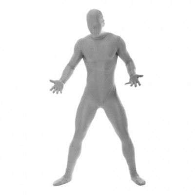 Morphsuit Silver Maskeraddräkt - Large