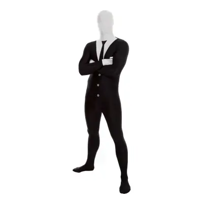 Morphsuit Slenderman Maskeraddräkt - X-Large
