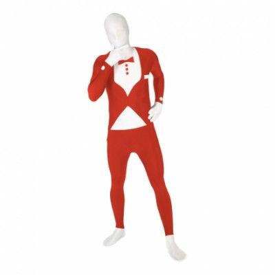 Morphsuit Smoking Röd Maskeraddräkt