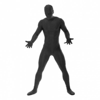 Morphsuit Svart Maskeraddräkt - Large