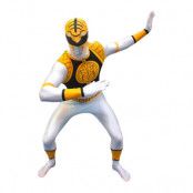 Morphsuit White Power Ranger Maskeraddräkt - Large