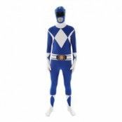 Power Ranger Blå Morphsuit - Large