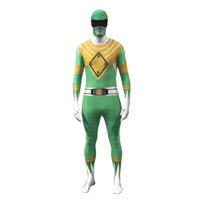Power Ranger Grön Morphsuit - Large