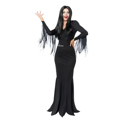 Morticia Familjen Addams Maskeraddräkt - Medium/Large