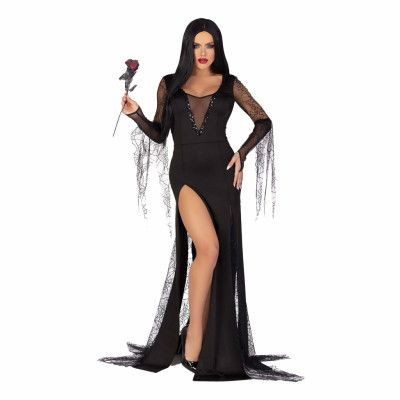 Morticia Maskeraddräkt - Medium