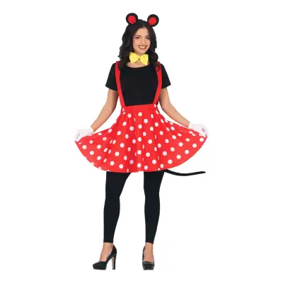 Mus Dam Maskeraddräkt - Medium