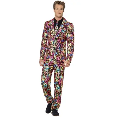 Neon Multi-Färgad Kostym M