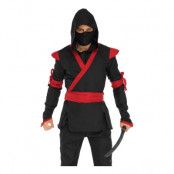 Ninja Assassin Herr Maskeraddräkt - Small/Medium
