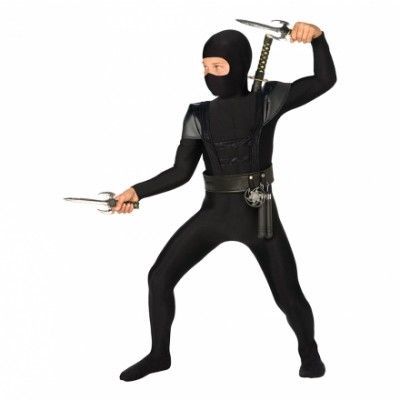 Ninja Bodysuit Barn Maskeraddräkt - Small