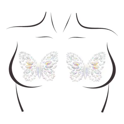 Nipple Cover Fjäril Glow in the Dark