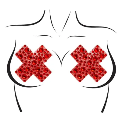 Nipple Covers Jewels X Röd Deluxe