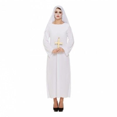 Nunna Vit Maskeraddräkt