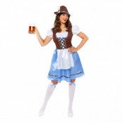 Oktoberfest Blå Klänning Maskeraddräkt - Large