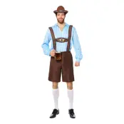 Oktoberfest Blå Maskeraddräkt - Standard