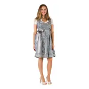 Oktoberfest Dirndl Blå/Silver Deluxe Maskeraddräkt - 42