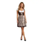 Oktoberfest Dirndl Jula Brun Deluxe Maskeraddräkt - 40